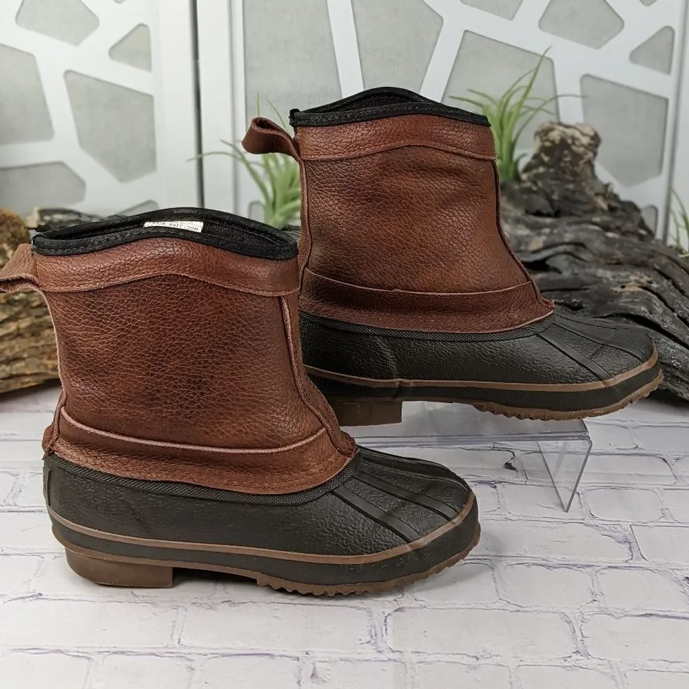 Itasca Boys' Water Resistant Thinsulate Slip-On Winter Duck Boots